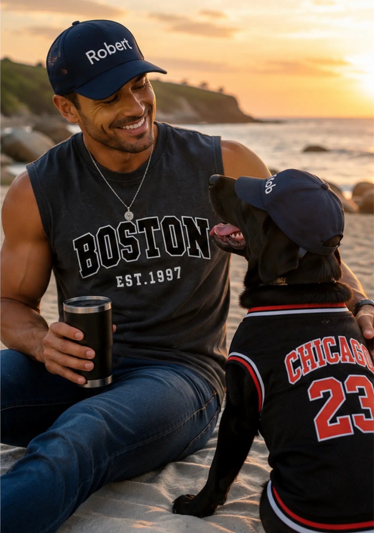 Kit   Deportivo "Team Spirit": Ropa a Juego para Dueño y Perro Mas que mascotas