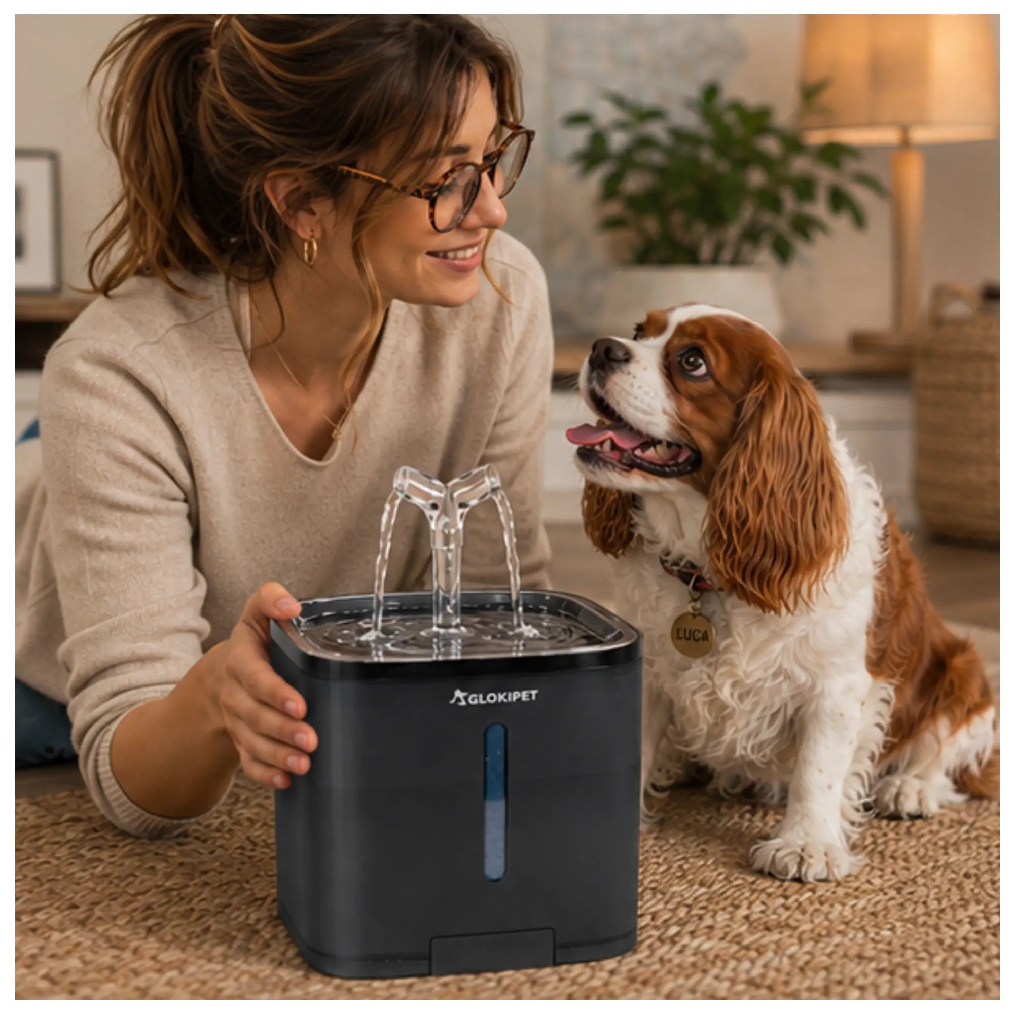 Fuente de Agua Inteligente para Mascotas 2L – Filtración Triple y Circulación Continua Mas que mascotas