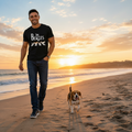 Camiseta The Beagles con estampado musical vintage